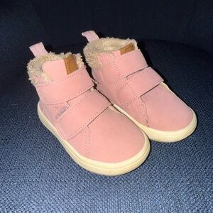 H&M Pink Kids Boots with Velcro Straps